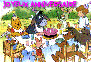 Gif animé joyeux anniversaire Winnie